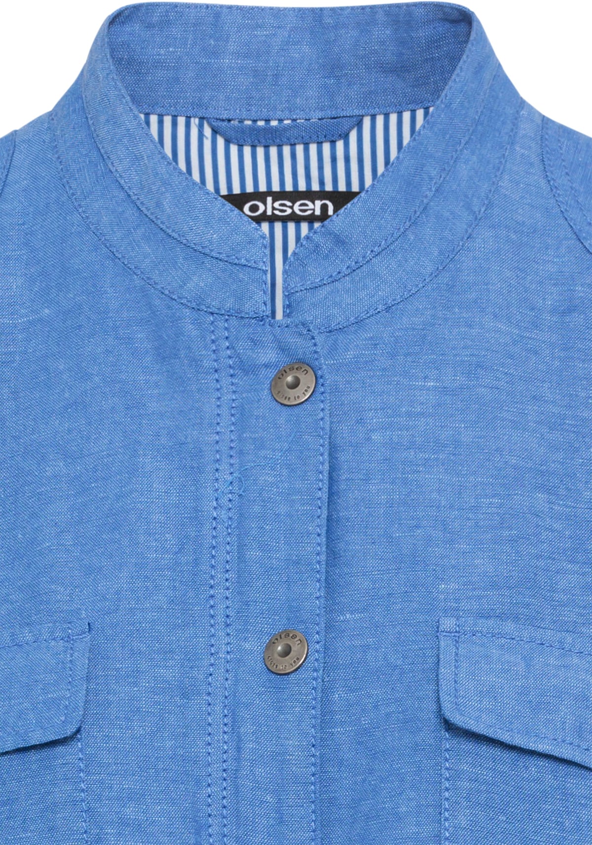 Collarless Safari Jacket