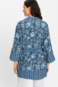 Anna Fit Ikat Print Pull-On Pant