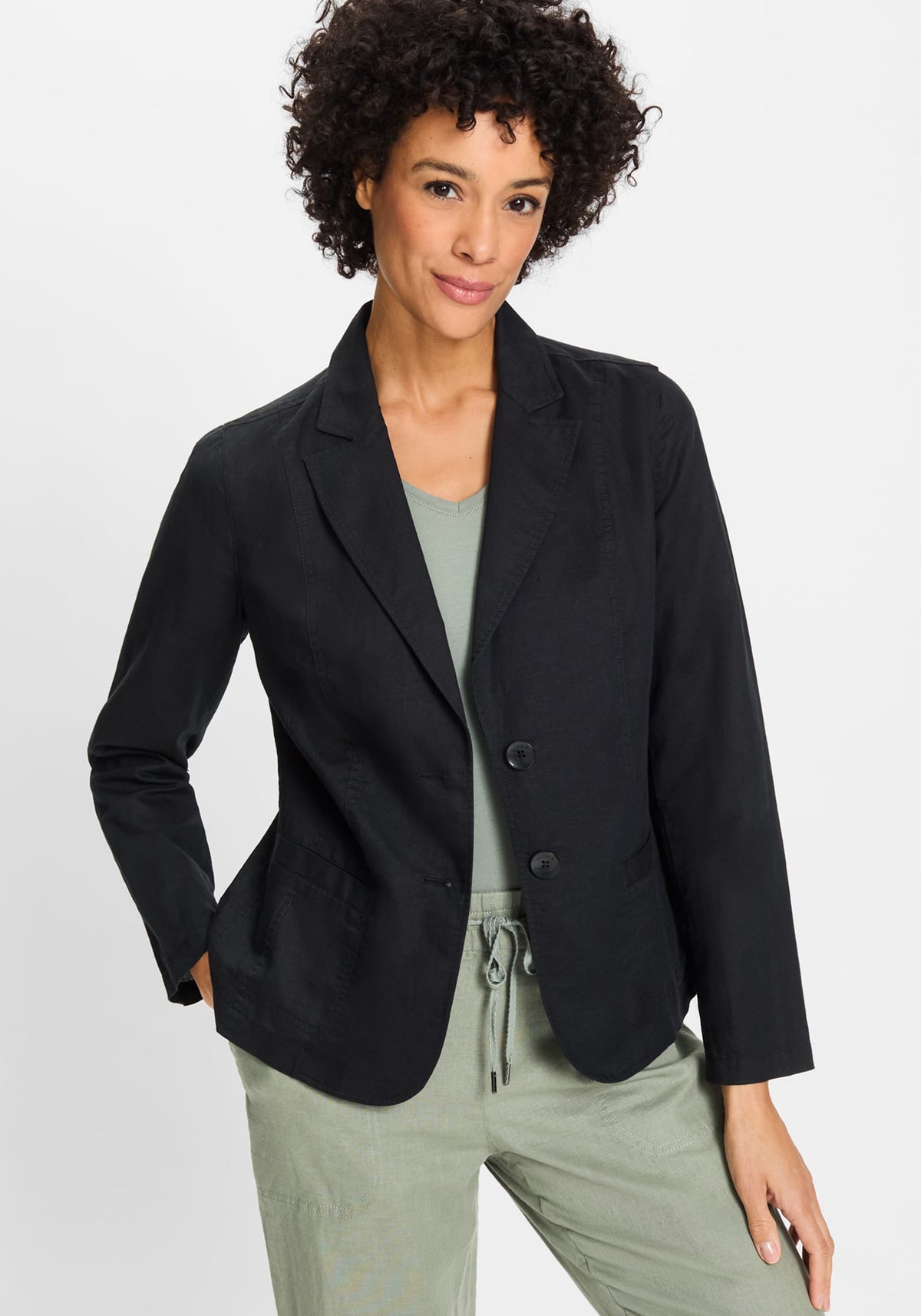 Cotton Linen Blazer