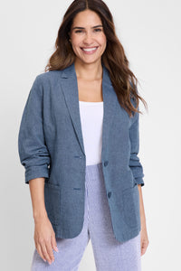 Classic Cotton Linen Blazer