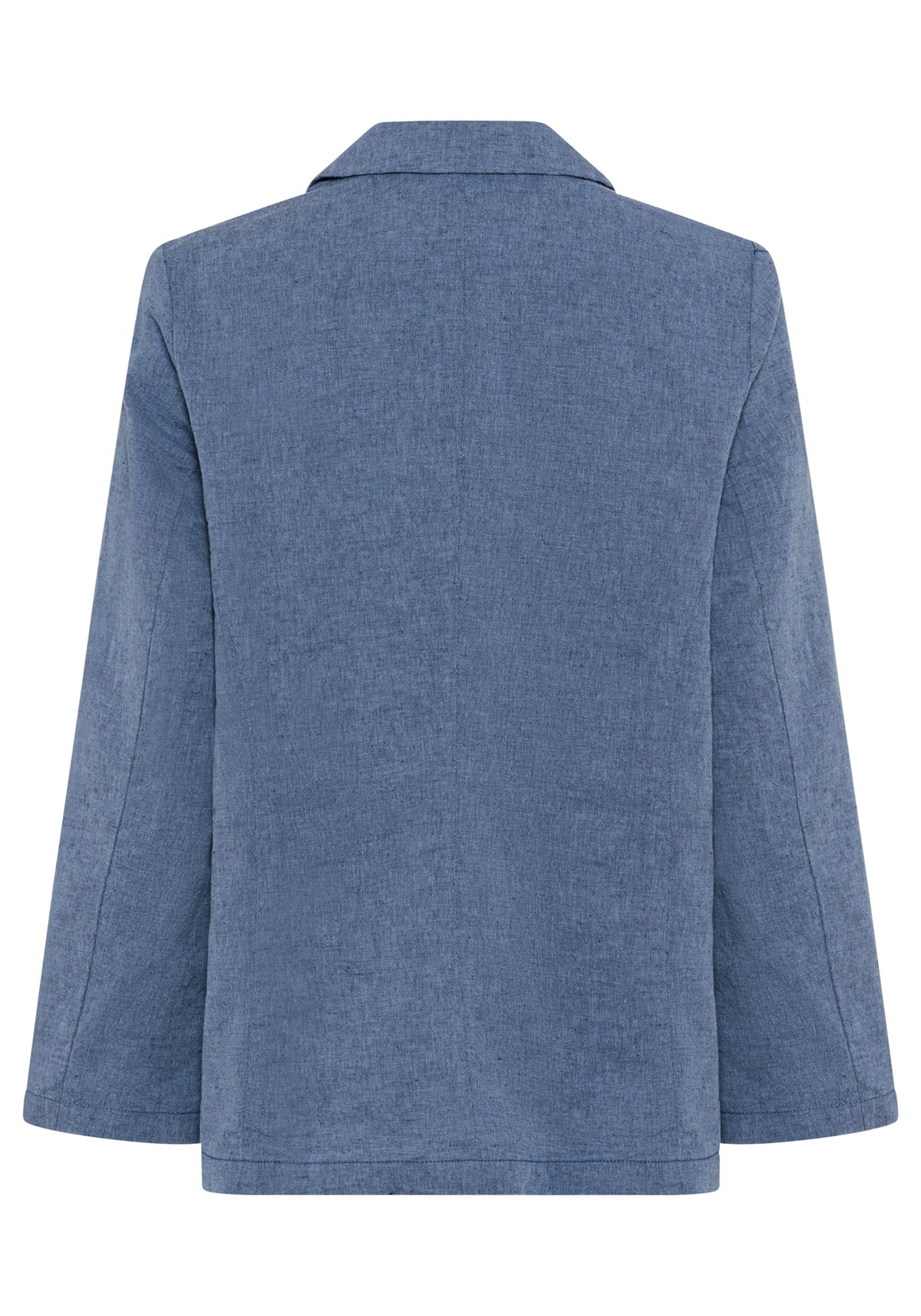 Blazer classique en coton et lin