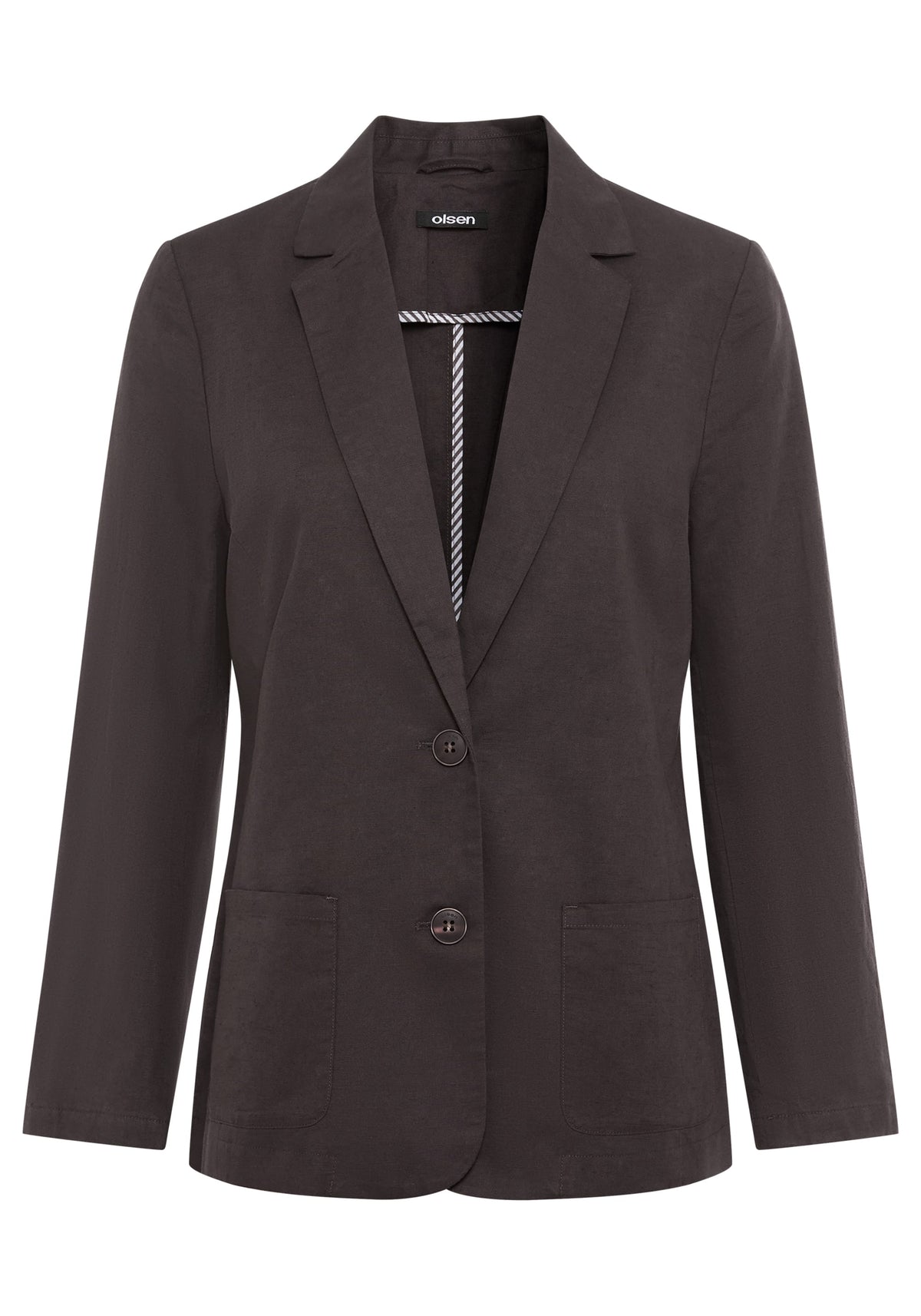 Blazer en coton et lin