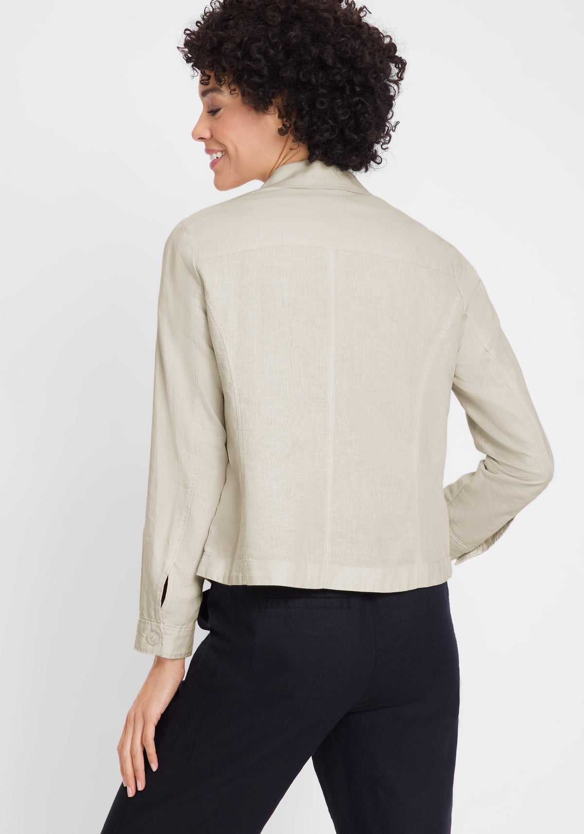 Linen Blend  Jacket
