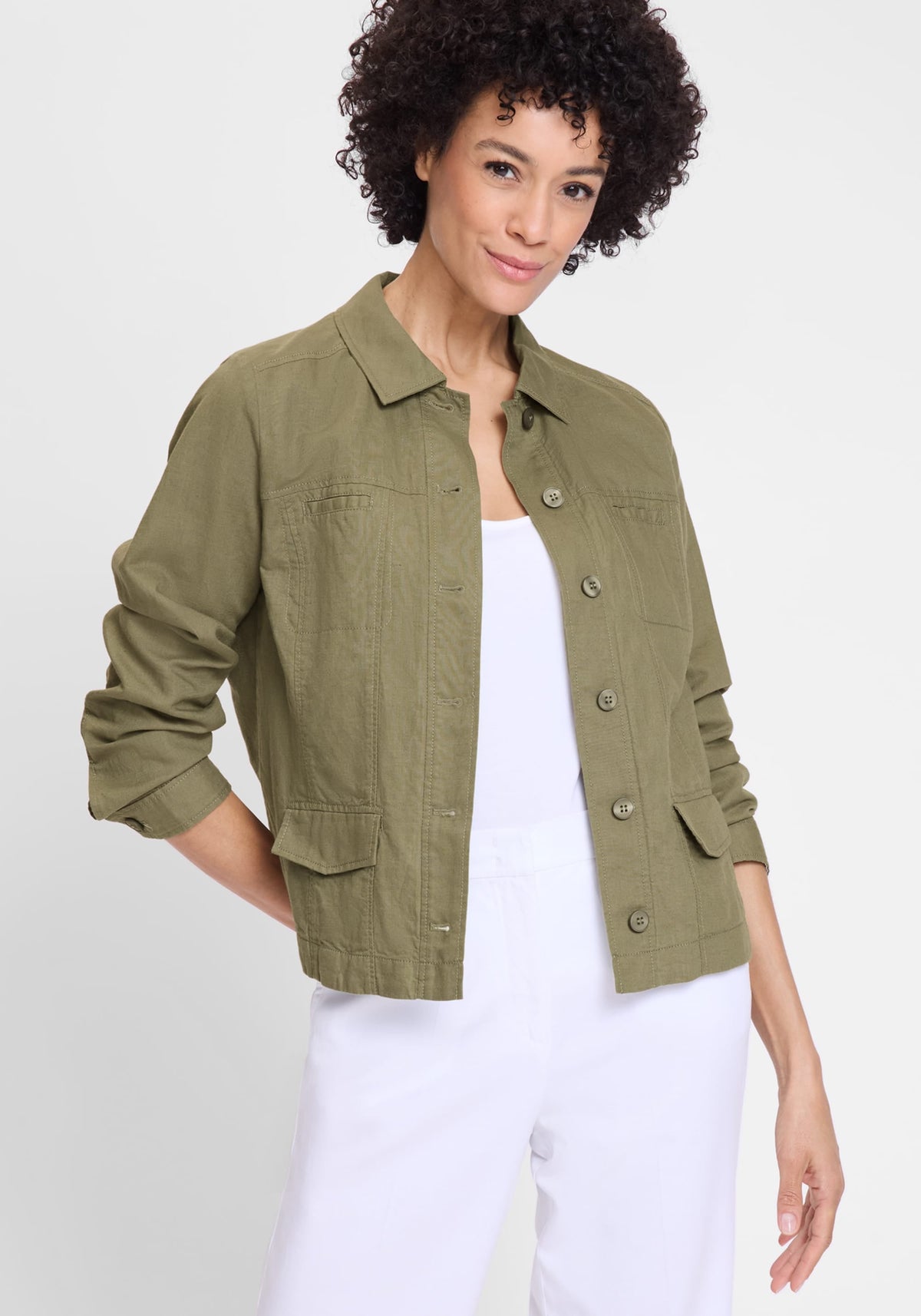 Linen Blend  Jacket