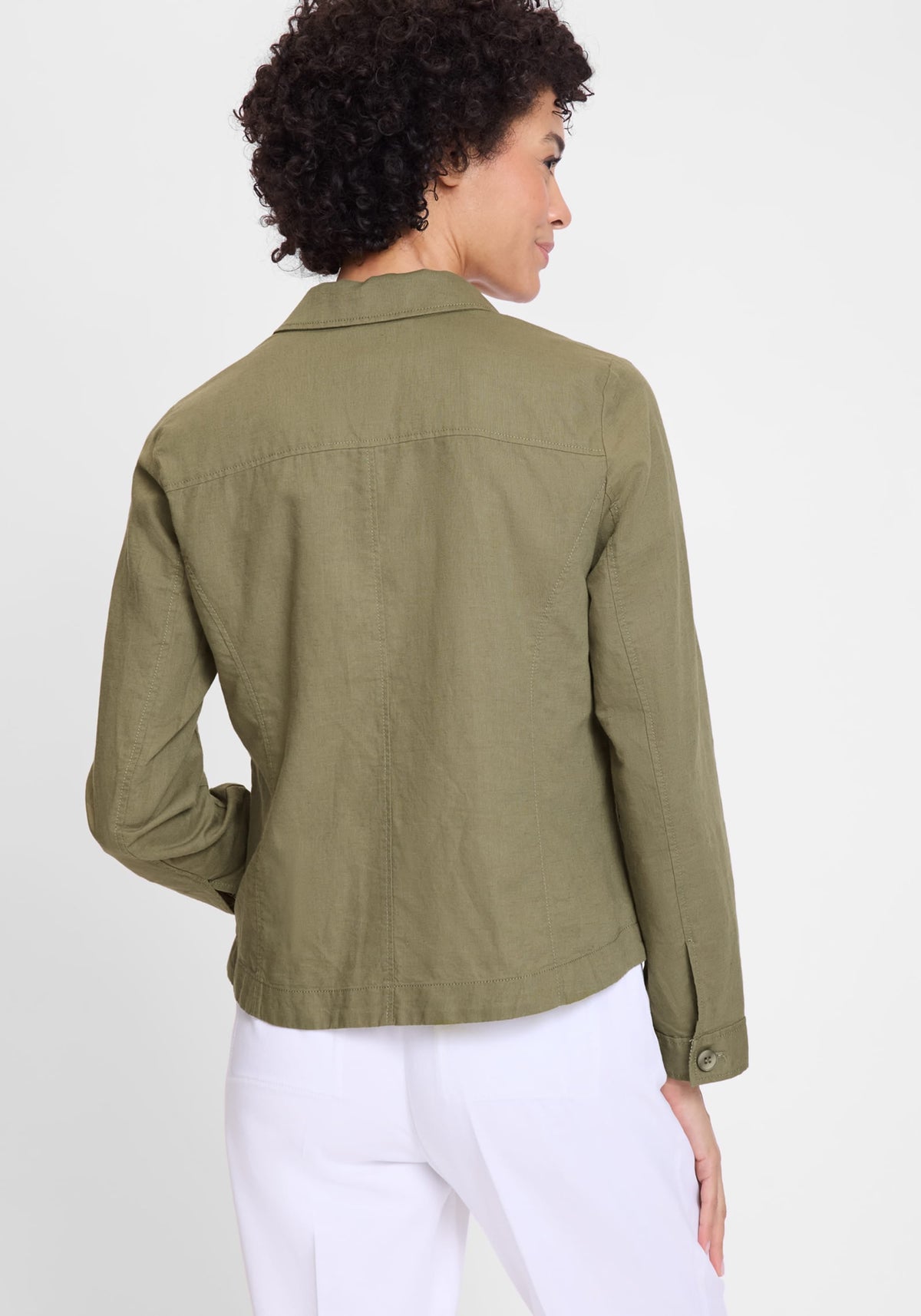 Linen Blend  Jacket