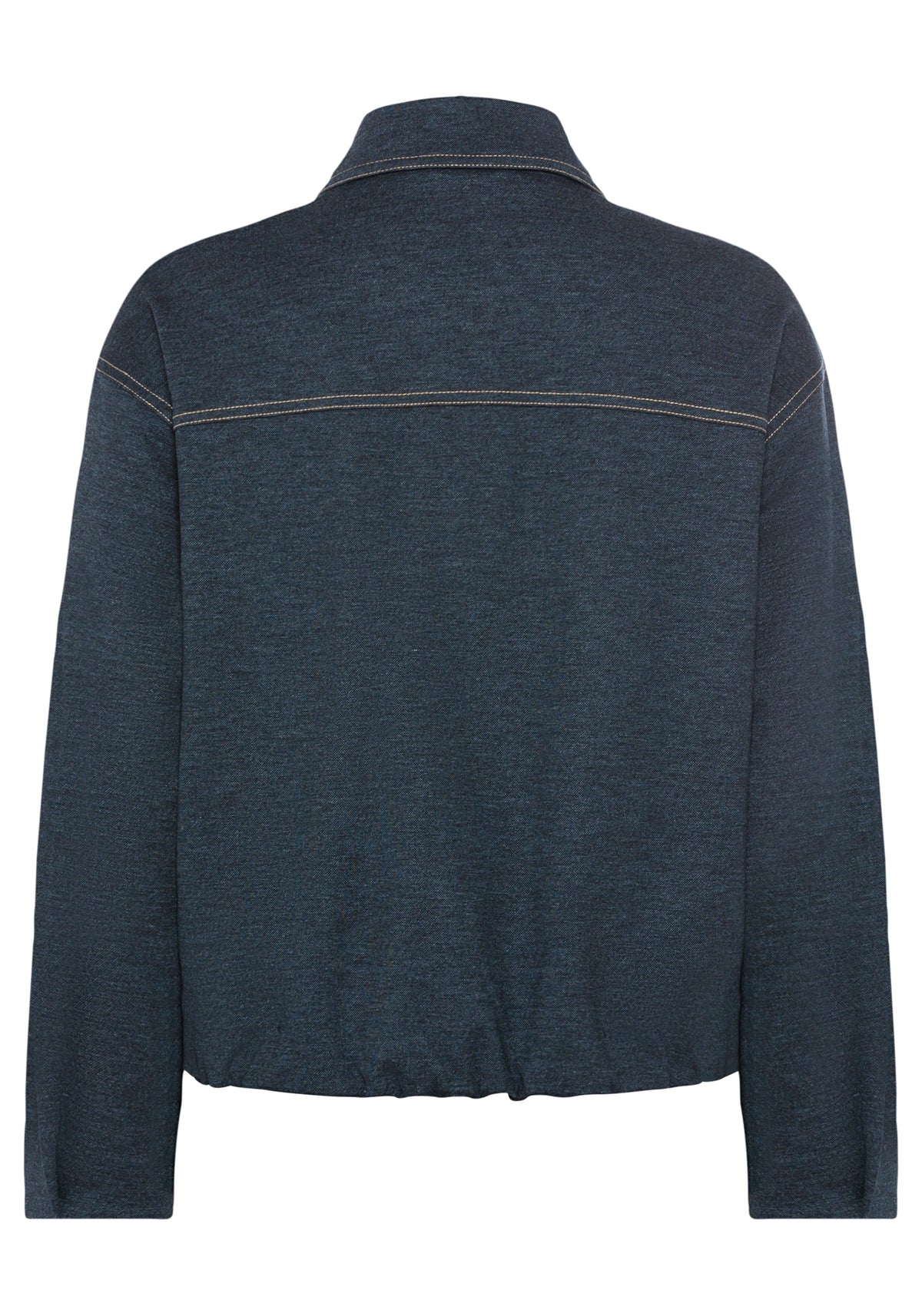Veste bombardier en jersey de denim