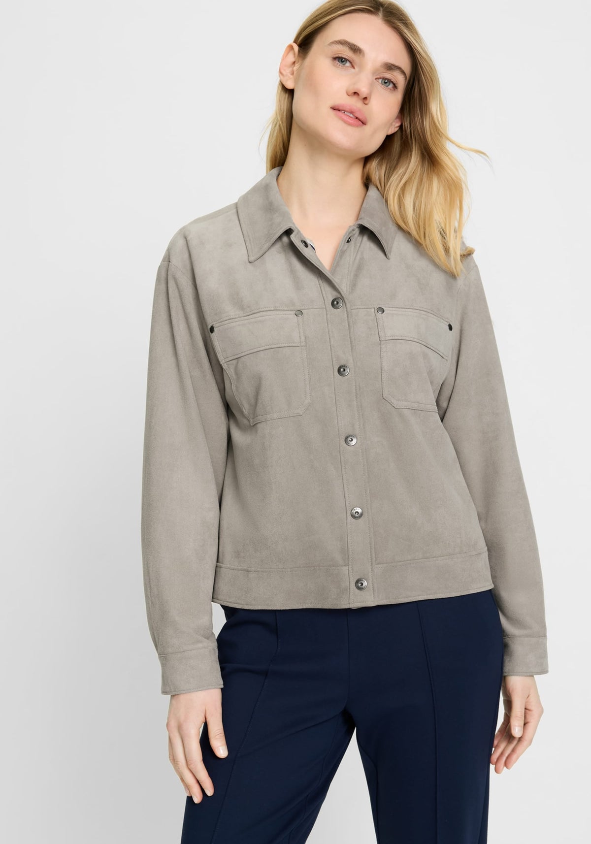 Faux Suede Jacket