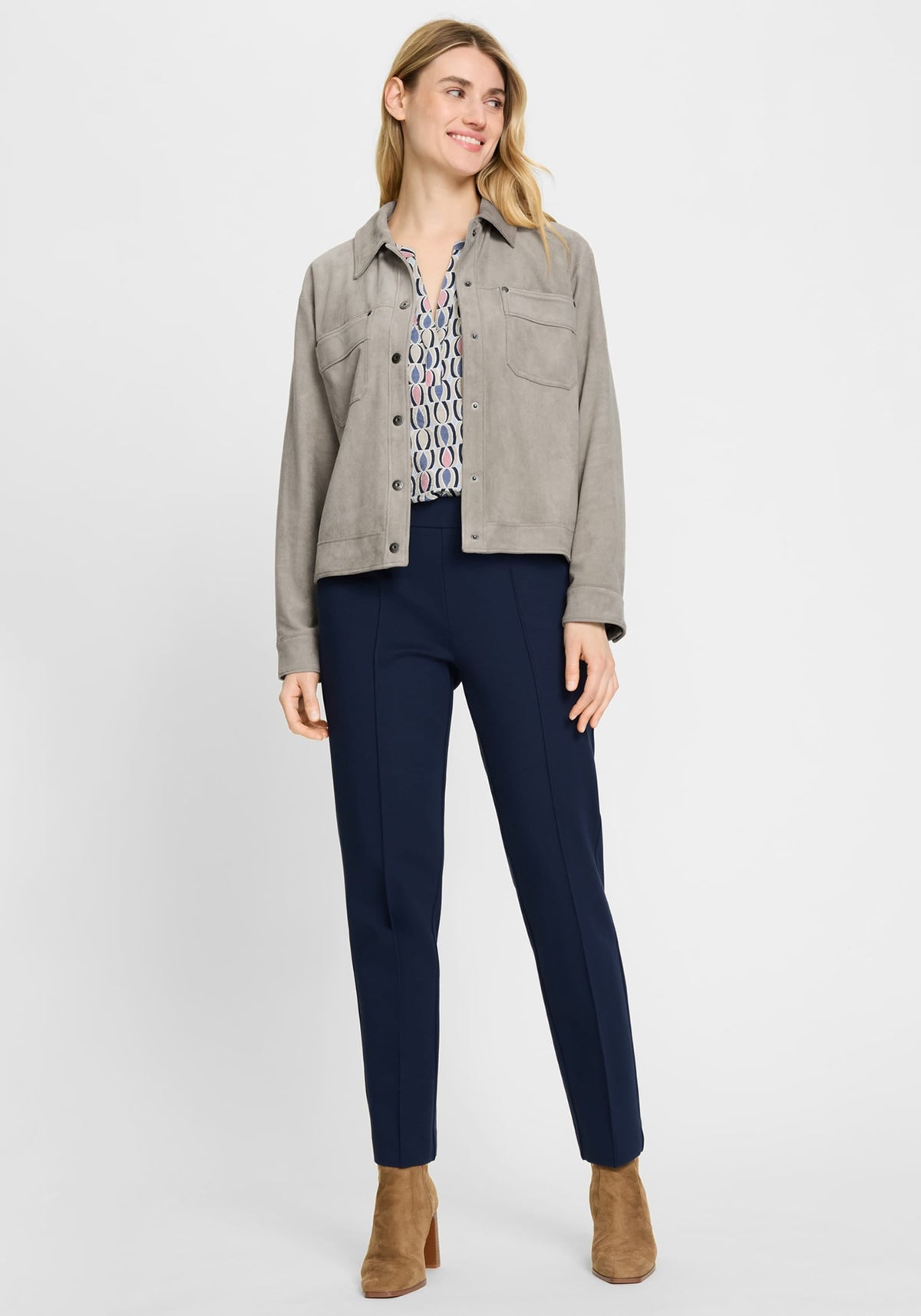 Faux Suede Jacket