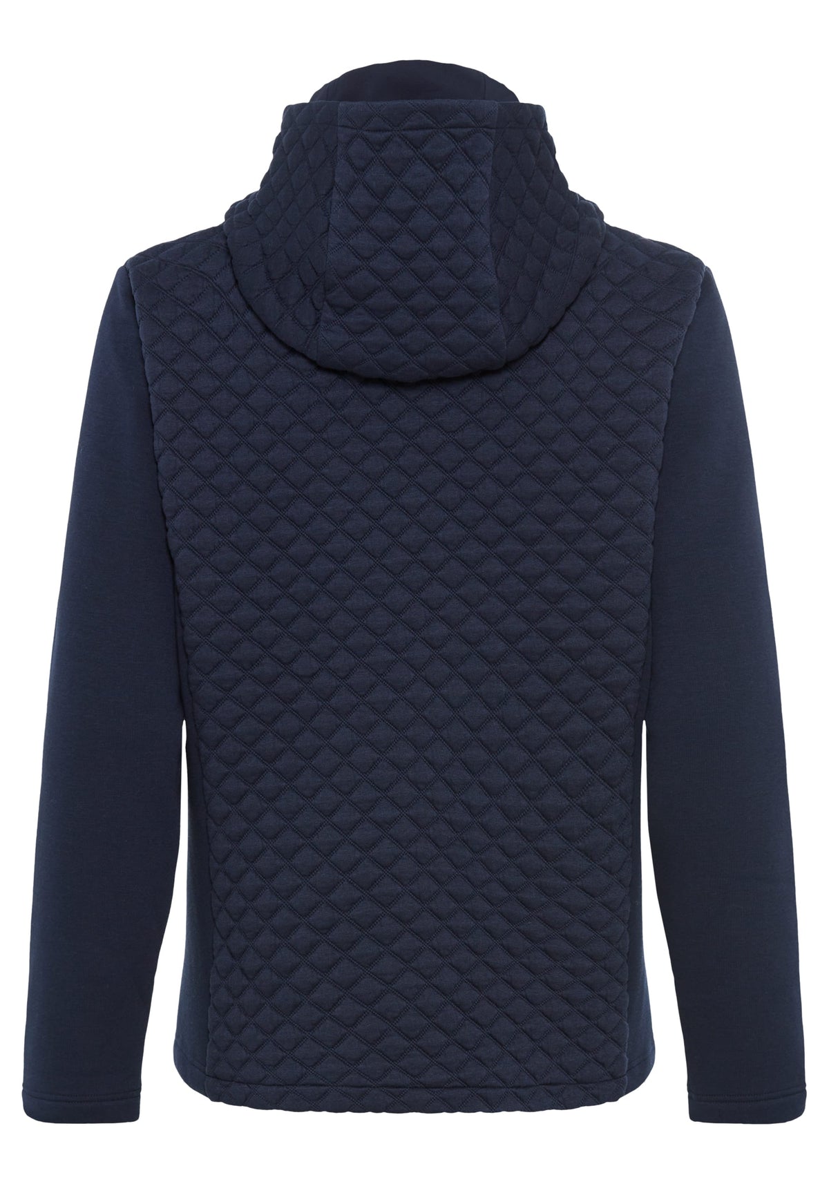 Quilted Zip Front Hoodie Jacket