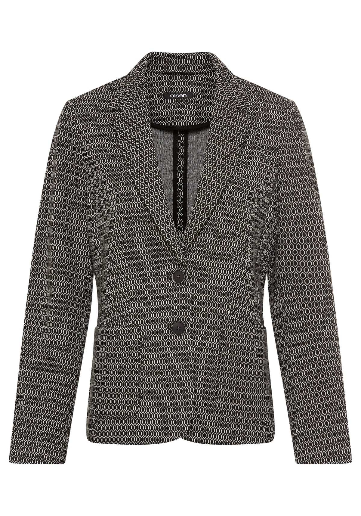 Blazer en tricot géométrique