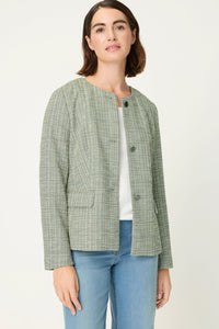 Collarless Jacket