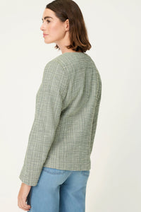 Collarless Jacket