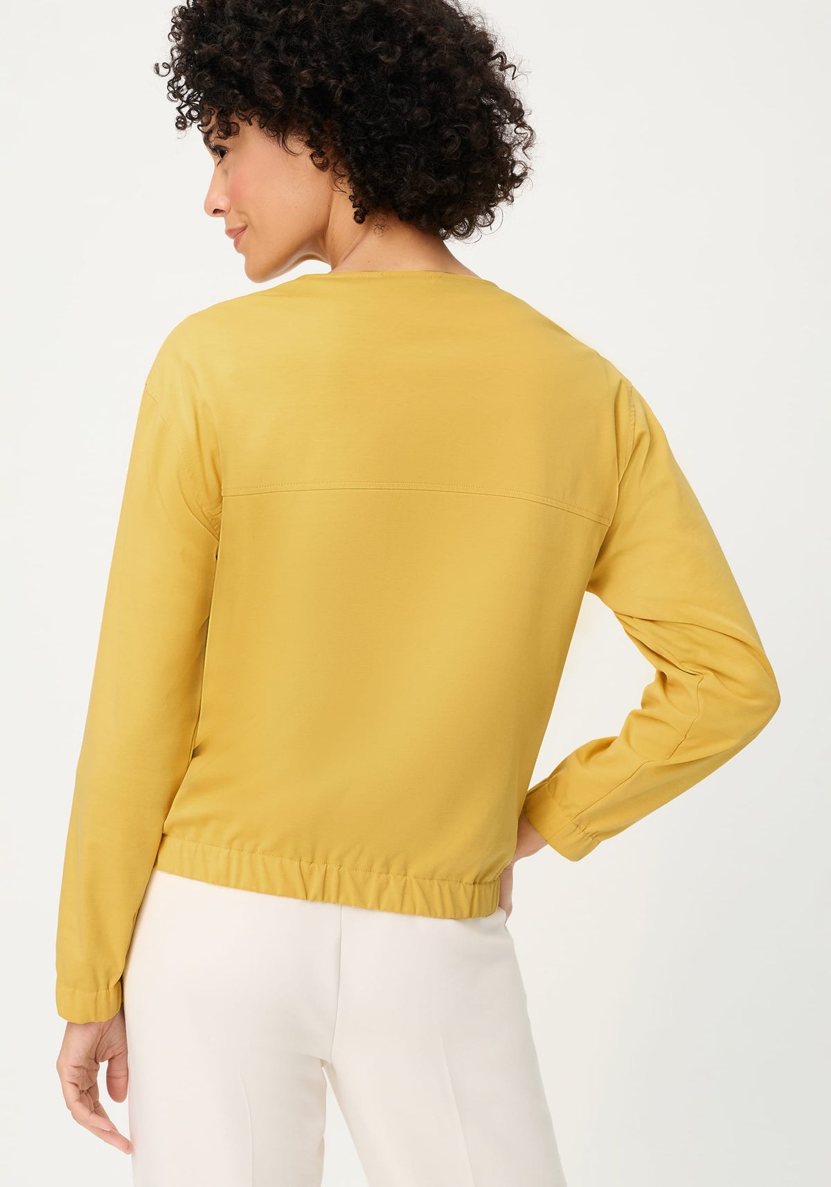 Veste zippée sans col