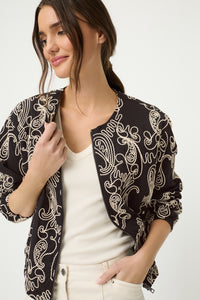 Veste d'intérieur brodée