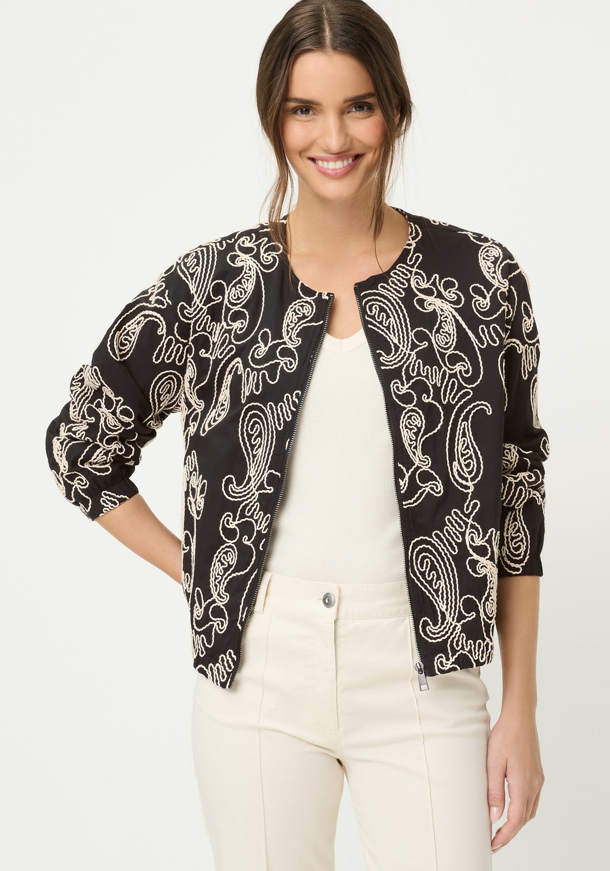 Veste d'intérieur brodée