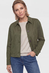 Veste en faux daim