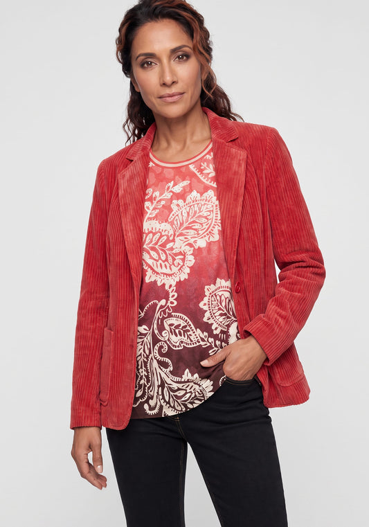 Blazer en velours côtelé