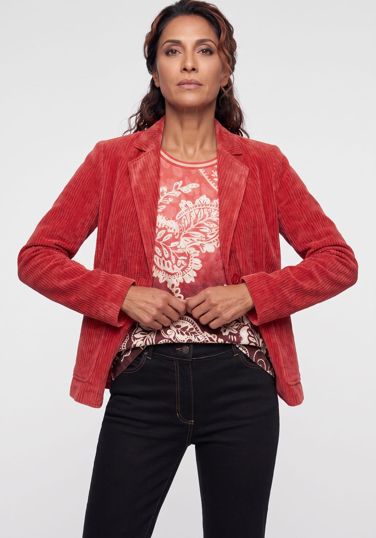 Blazer en velours côtelé