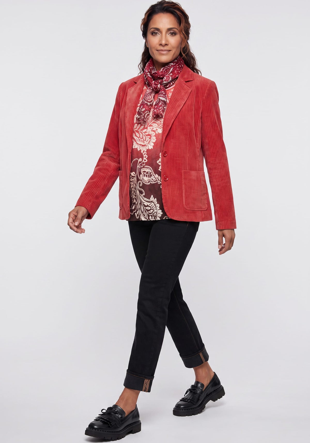 Blazer en velours côtelé