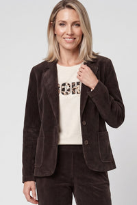 Blazer en velours côtelé