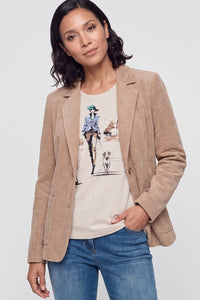 Blazer en velours côtelé