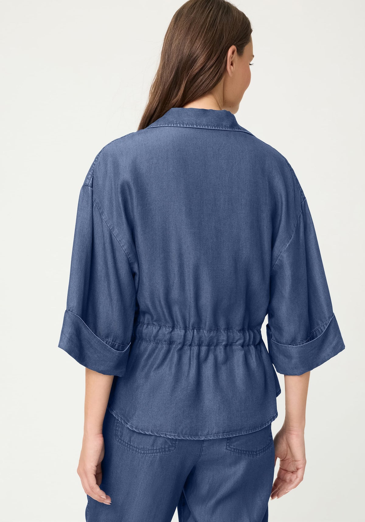 Soft Denim-Look Jacket