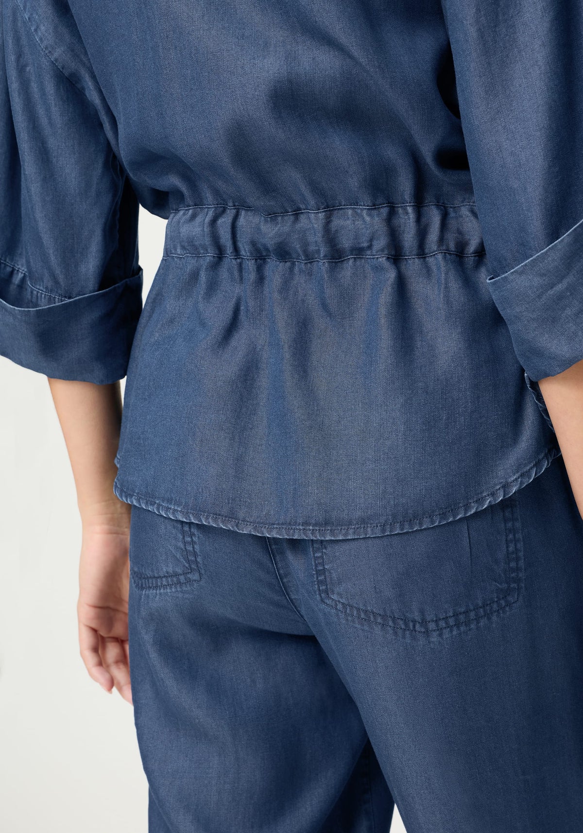 Soft Denim-Look Jacket