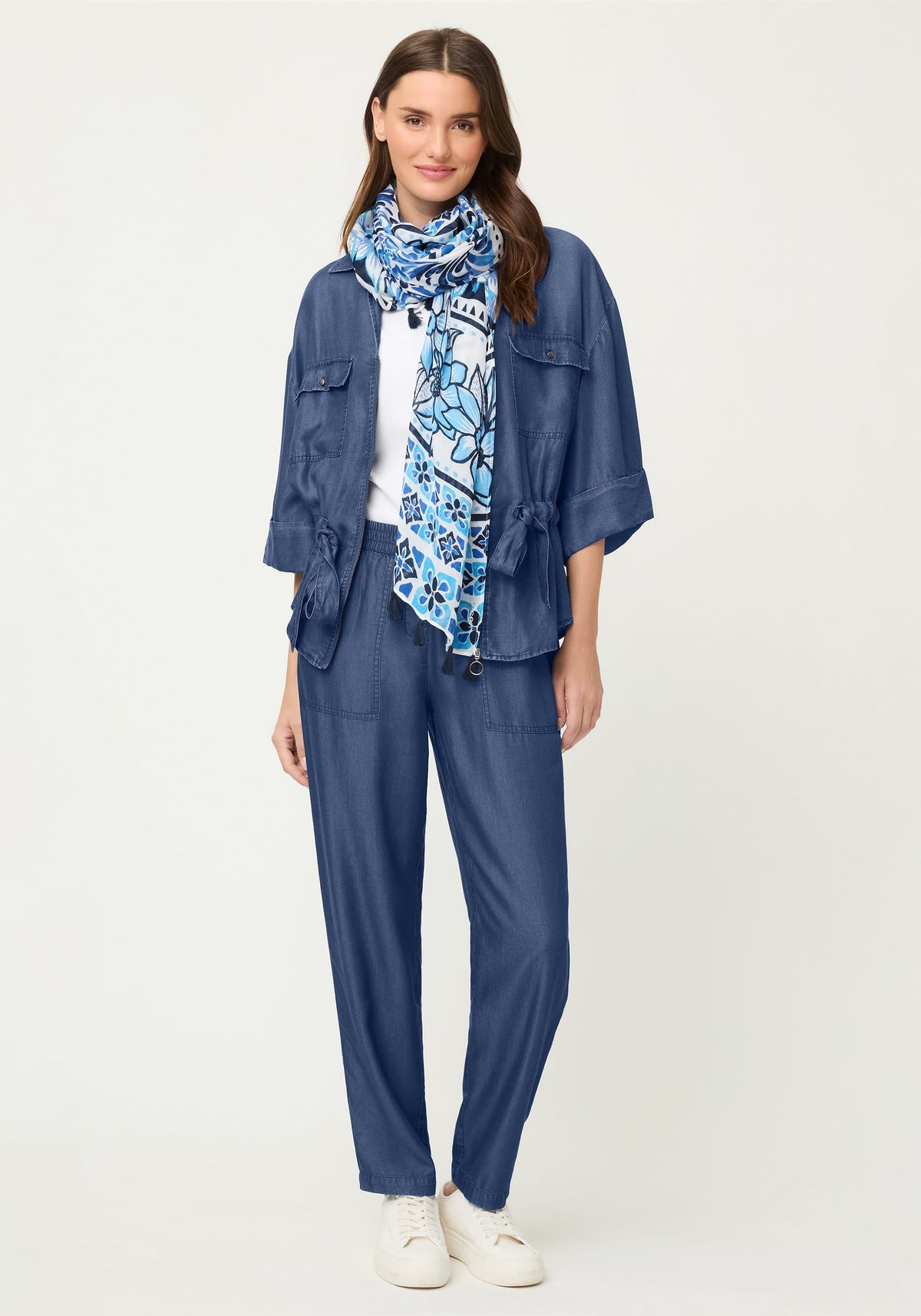 Soft Denim-Look Jacket