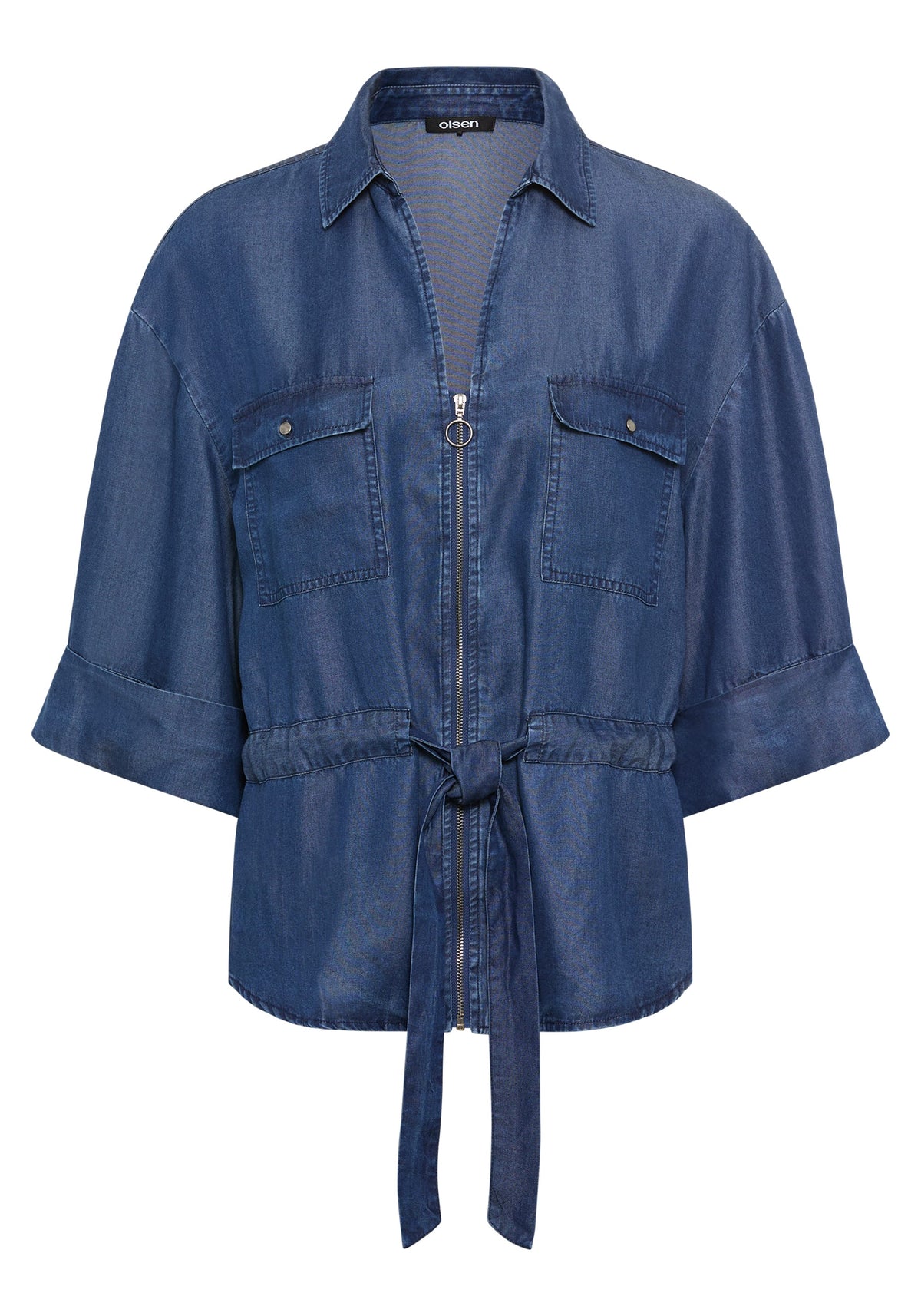Soft Denim-Look Jacket