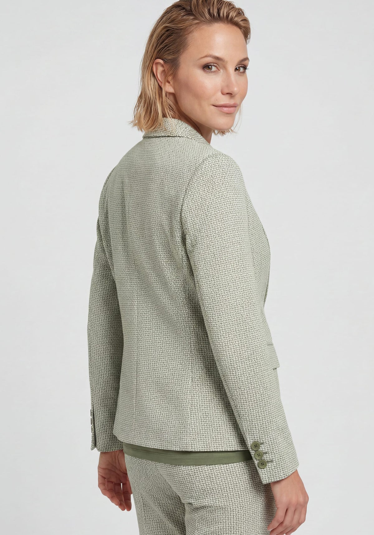 Jacquard Knit Blazer