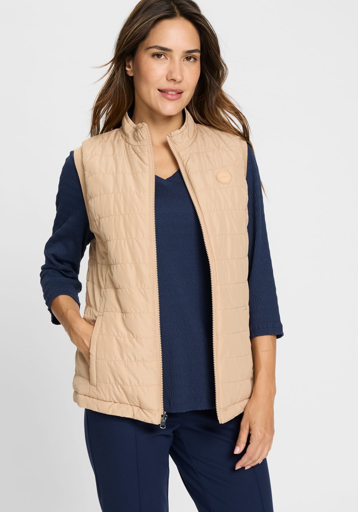 2-in-1  Reversible Quilted Vest
