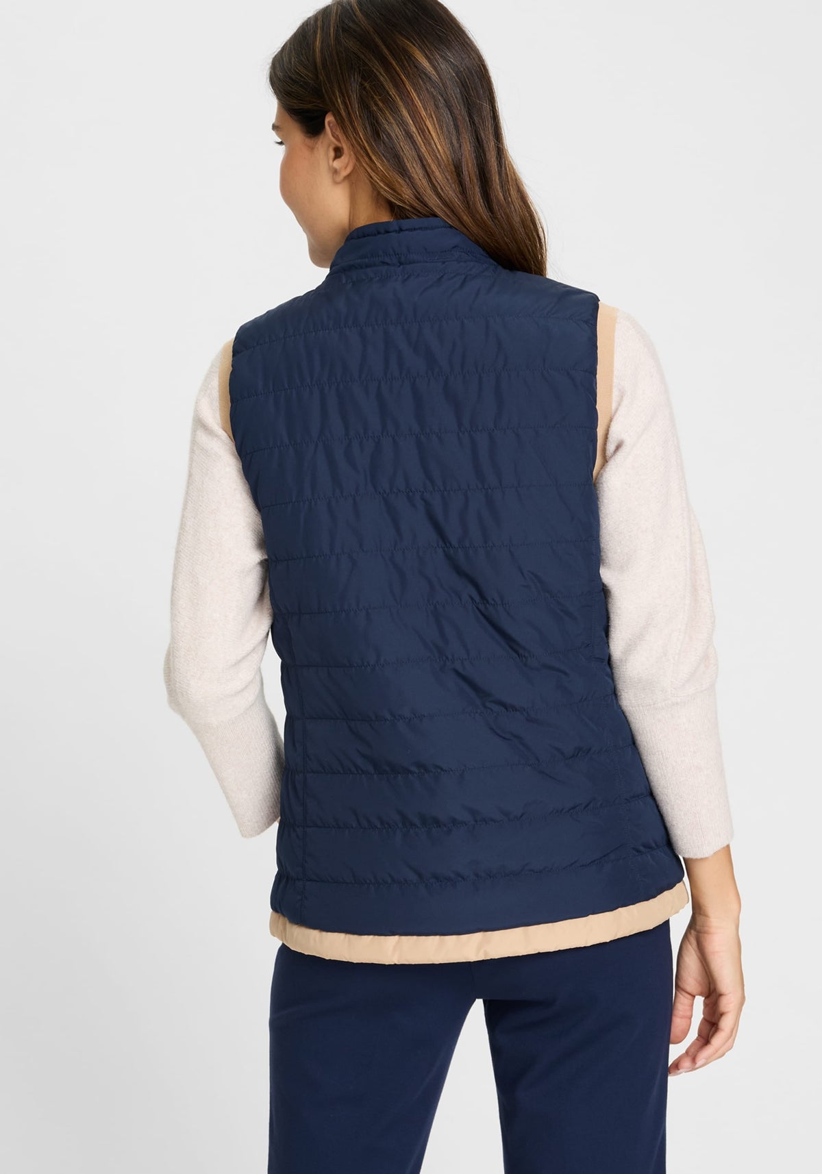 2-in-1  Reversible Quilted Vest