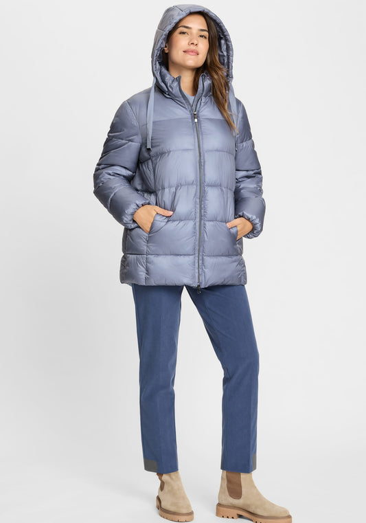 Manteau bouffant à capuche