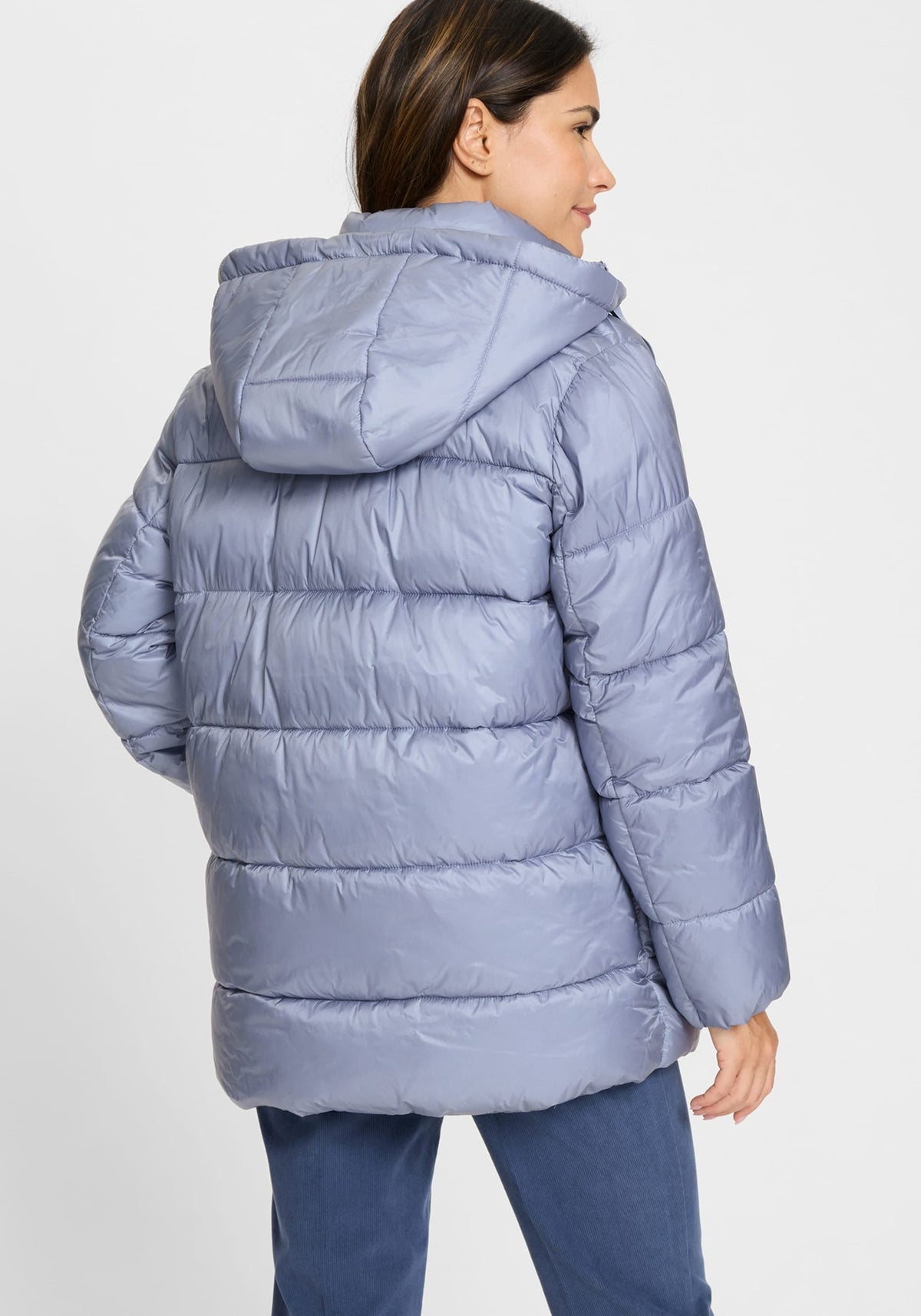 Manteau bouffant à capuche