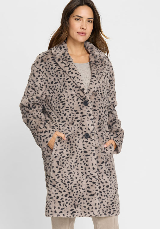 Manteau en fausse fourrure