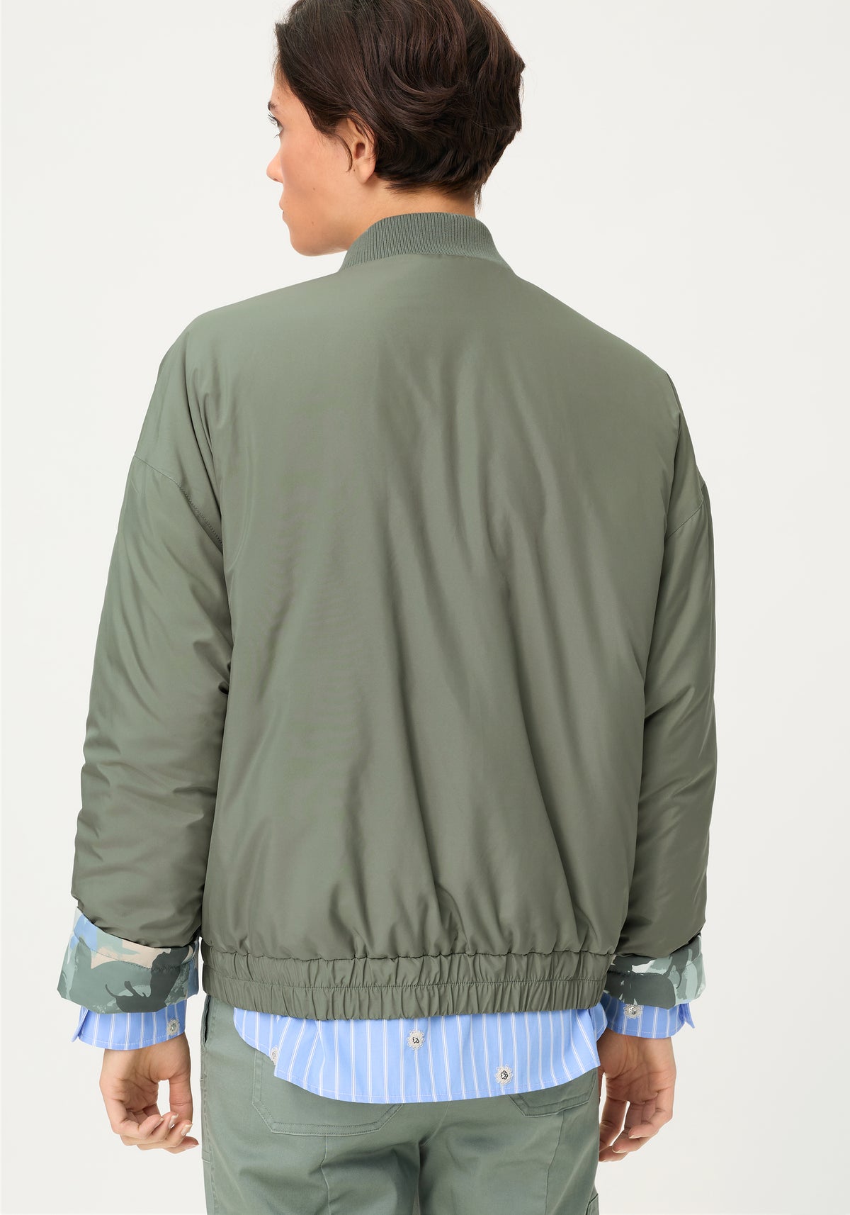 Reversible Botanic Camo Bomber Jacket