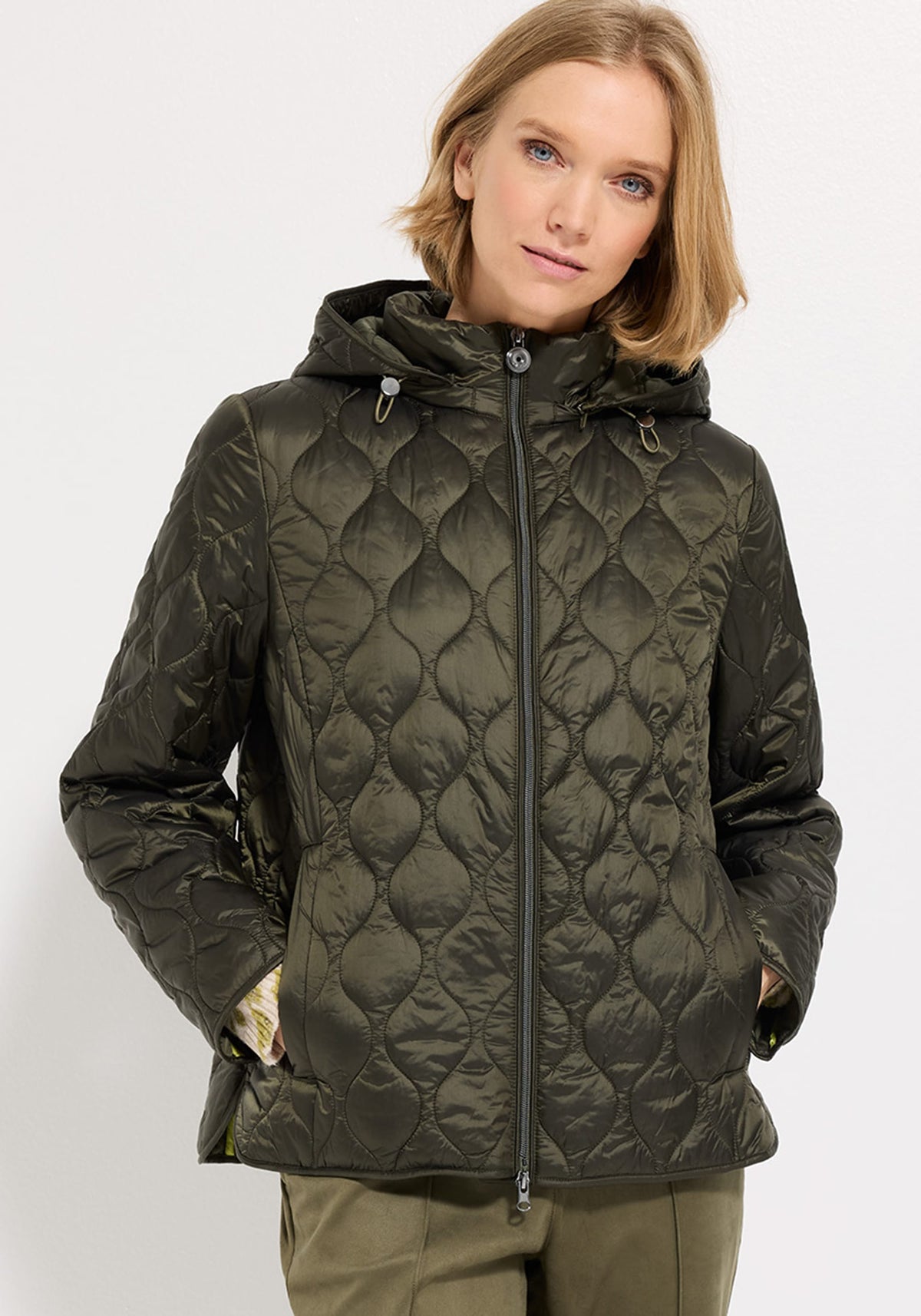 Quilted Outdoor Jacket with Removeable Hood