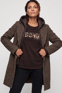 Mixed Media  Convertible Coat