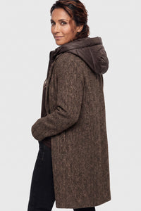 Mixed Media  Convertible Coat