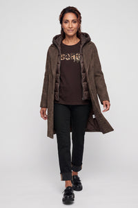 Mixed Media  Convertible Coat