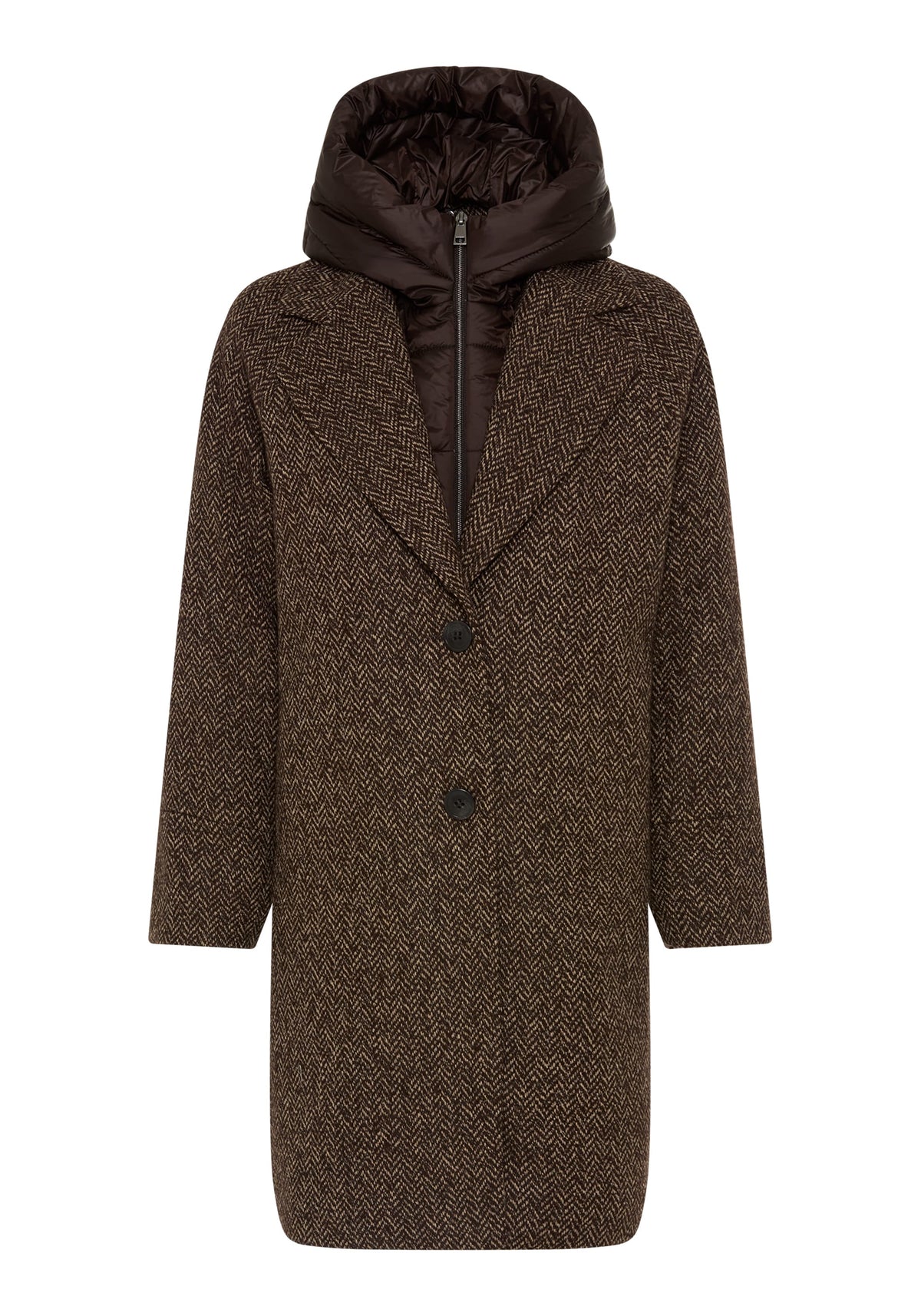 Manteau convertible en techniques mixtes