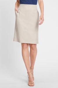 Cotton Blend Pull-On Skirt