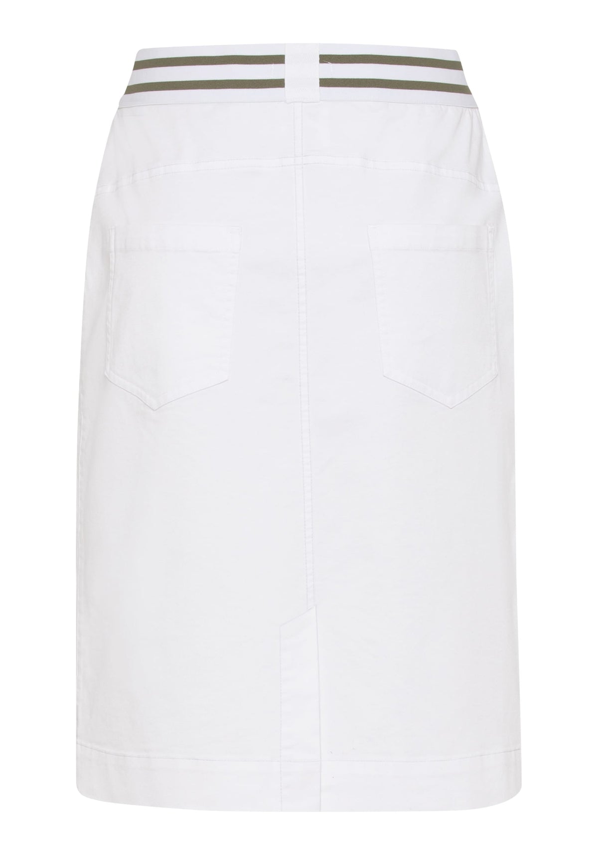 Stretch Twill Pull-On Skirt