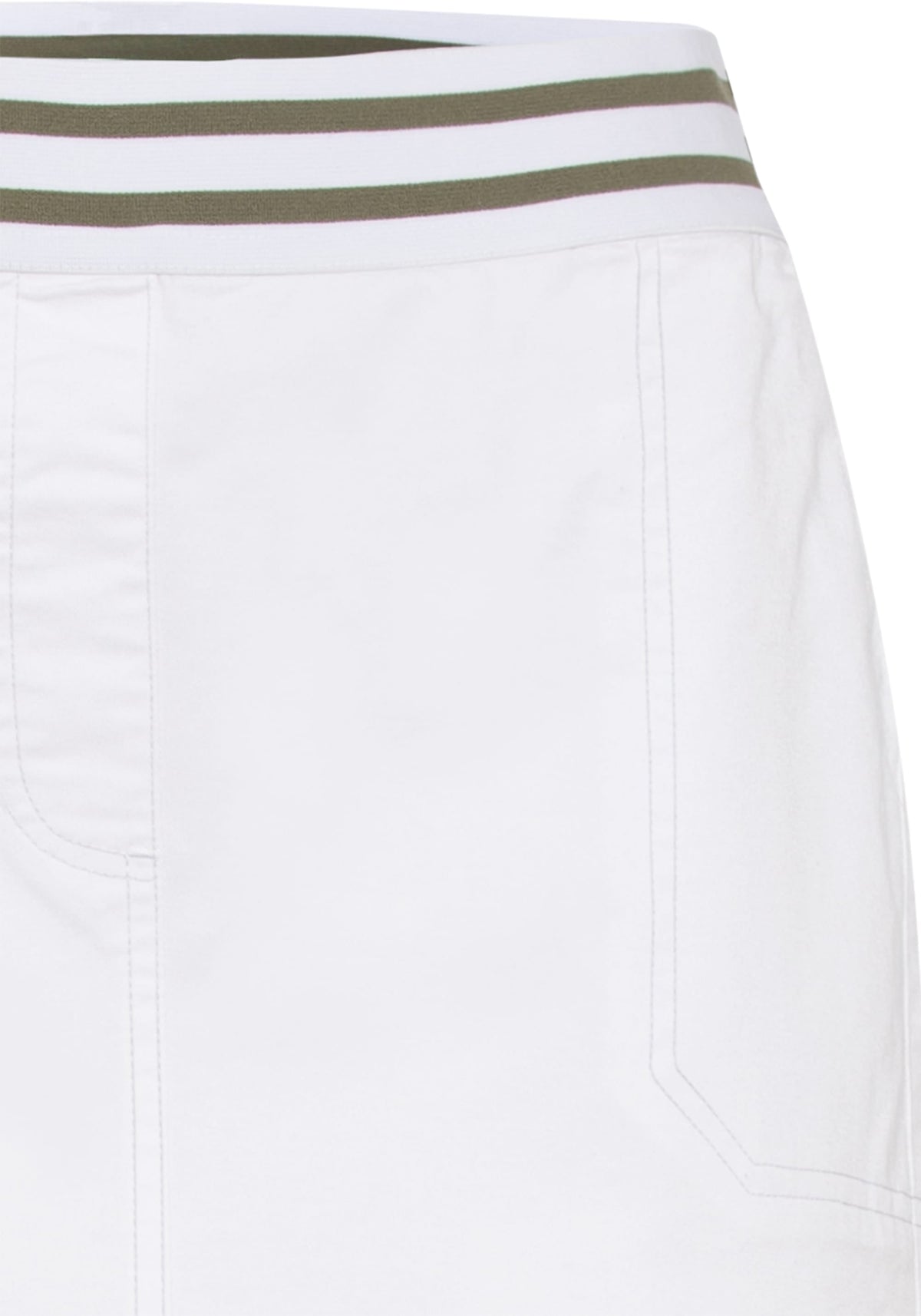 Stretch Twill Pull-On Skirt