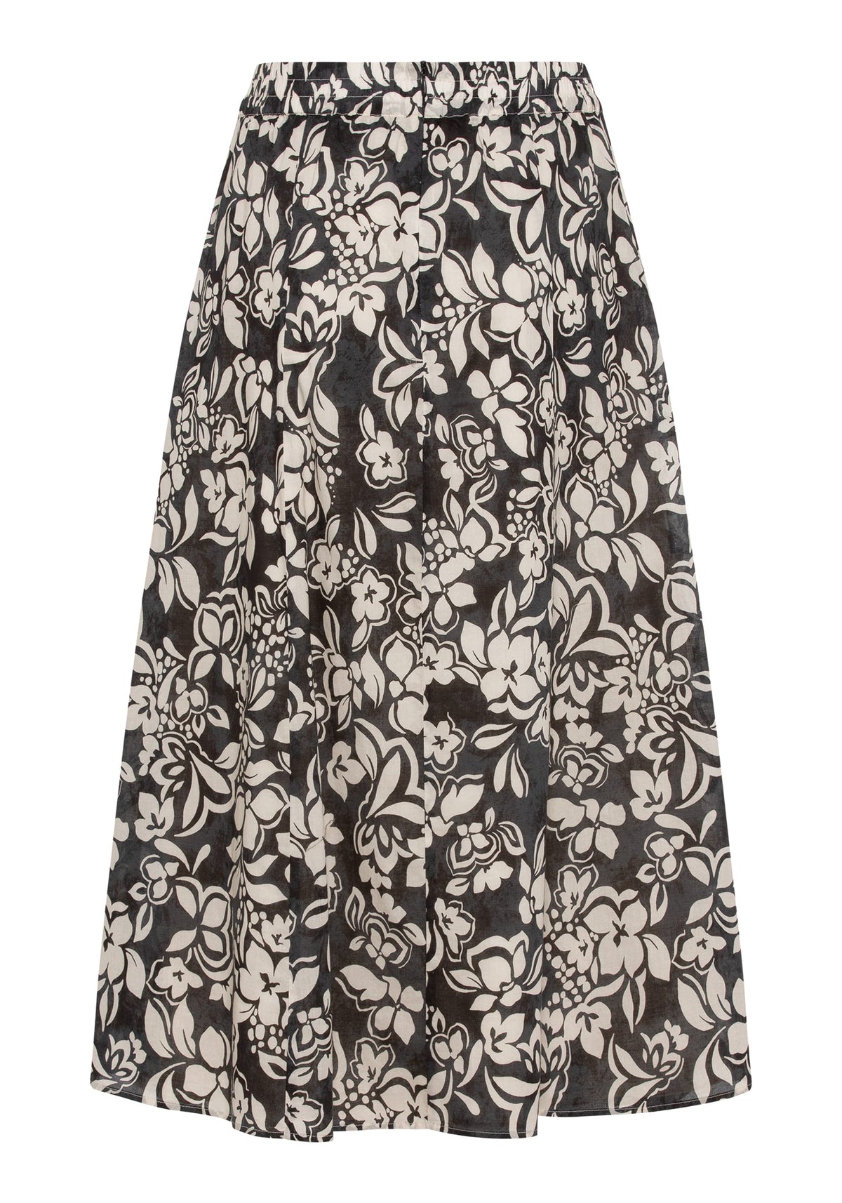 Jupe midi à fleurs