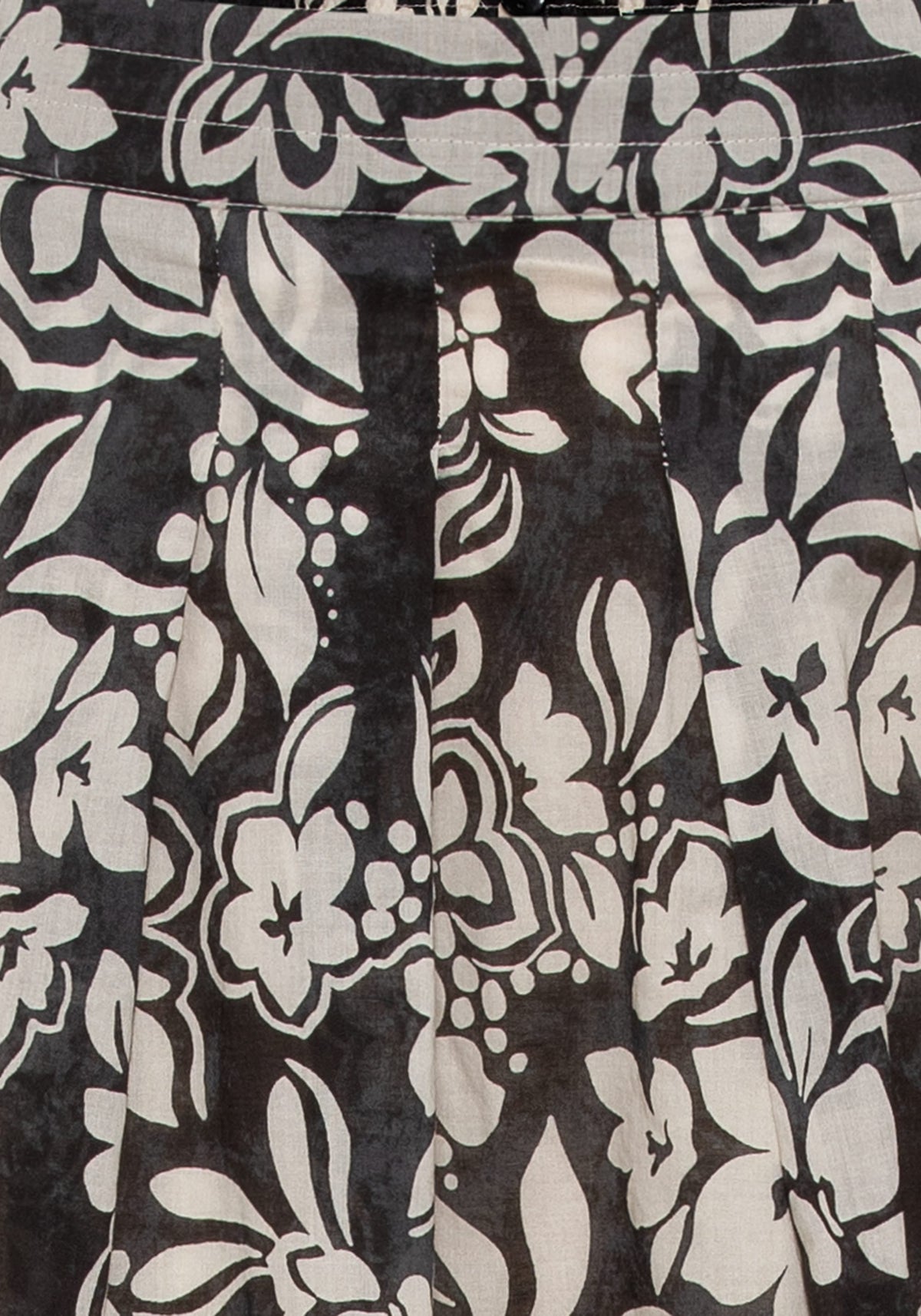 Jupe midi à fleurs