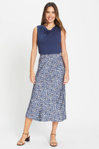 Leo Print A-Lined Skirt