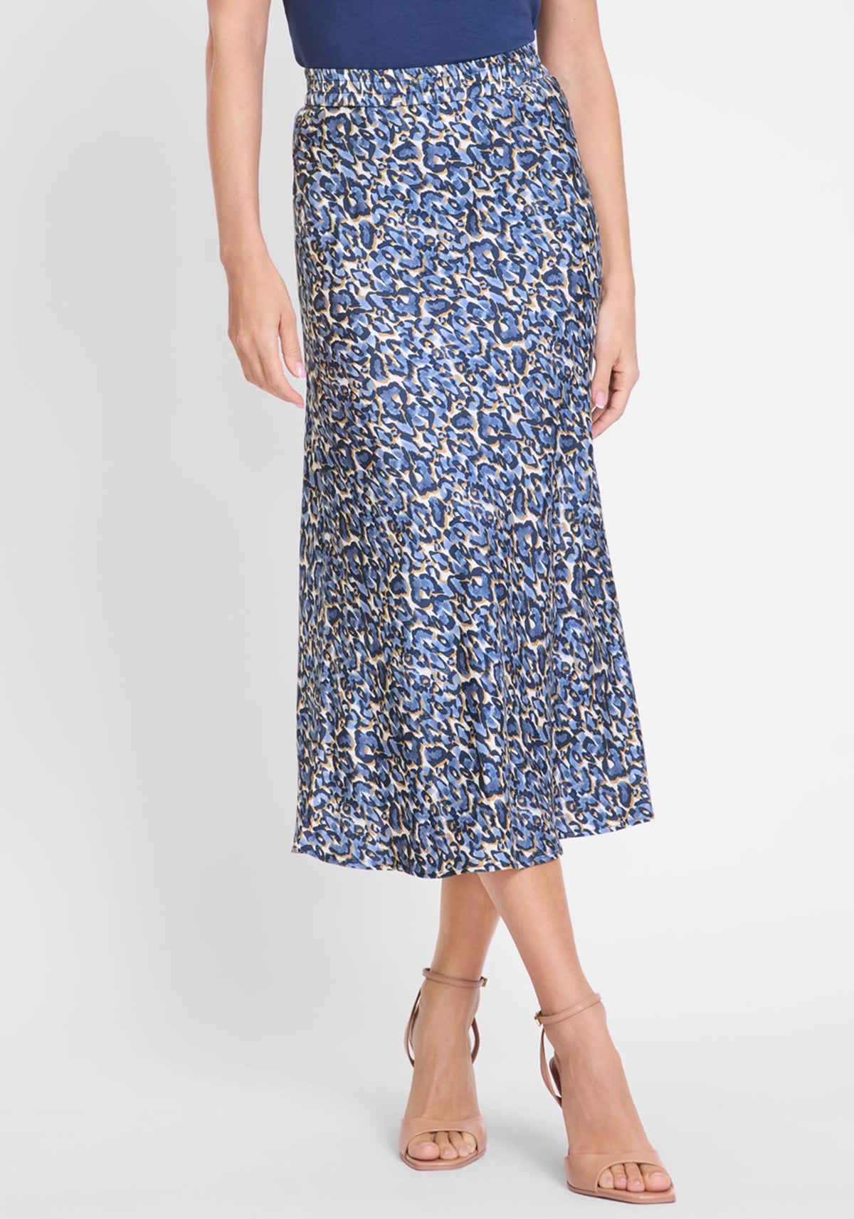 Leo Print A-Lined Skirt