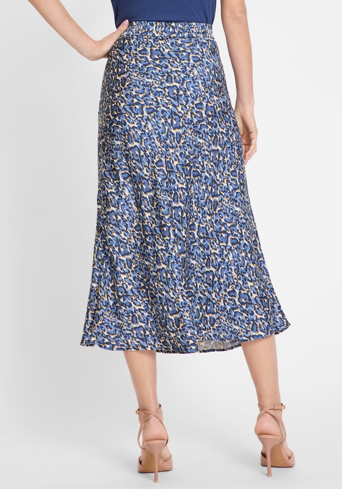 Leo Print A-Lined Skirt