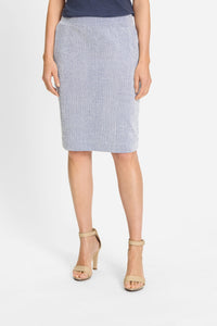 Jupe Pull-On en Seersucker